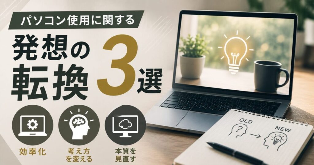 パソコン使用に関する発想の転換３選