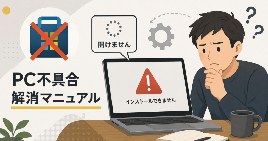 Microsoft Storeが開かない・アプリをインストールできない|PC不具合解消マニュアル
