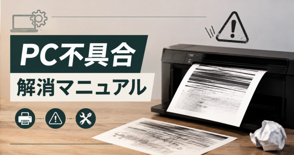 印刷品質が悪い・正常に印刷できない|PC不具合解消マニュアル