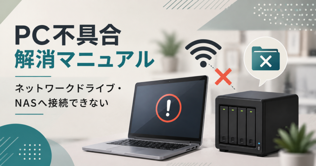 ネットワークドライブへ接続できない|PC不具合解消マニュアル