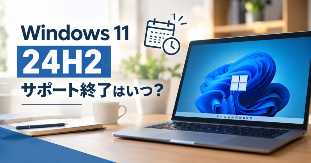 Windows 11 24H2のサポート終了はいつ?終了後の影響と更新方法